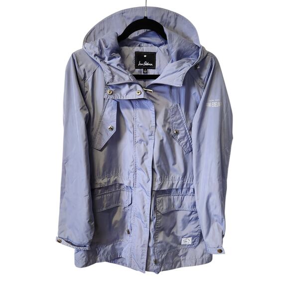 Sam Edelman Hooded Windbreaker Field Midi Anorak Utility Jacket Size Small NWOT - Picture 2 of 6